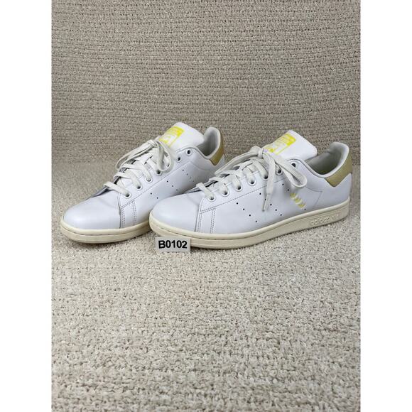 adidas Shoes - ADIDAS Stan Smith Womens 10 Sneakers Leather Suede Cloud White Yellow